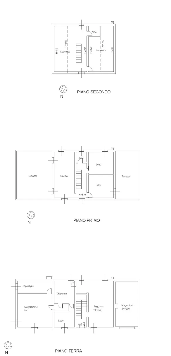 plan farmhouse Terre Roveresche - Piagge (PU)